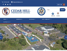 Tablet Screenshot of cedarhillprep.com